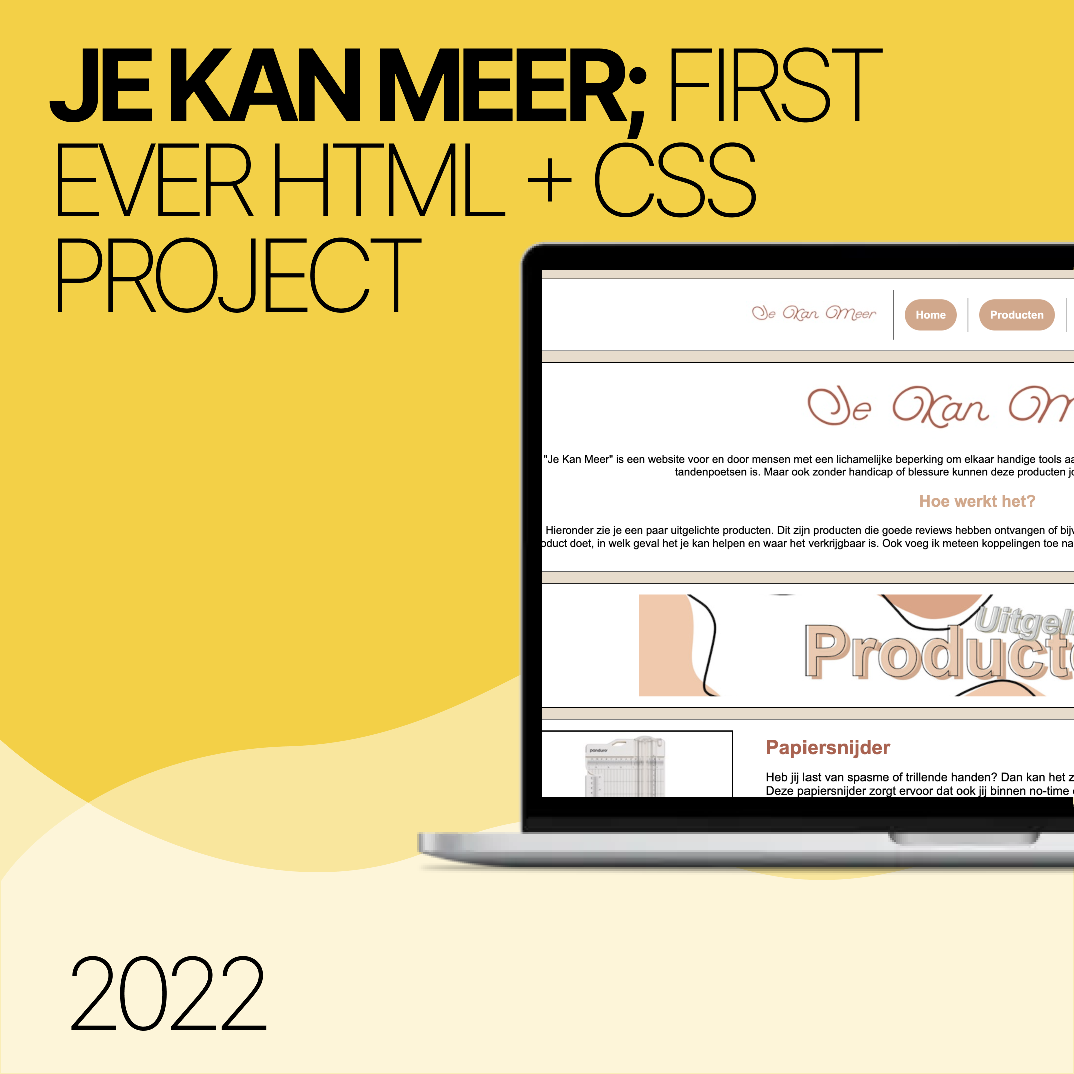 Je Kan Meer: First ever HTML and CSS project